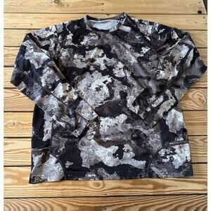 Nomad Camouflage Long Sleeve Shirt Size Large Men’s Black White